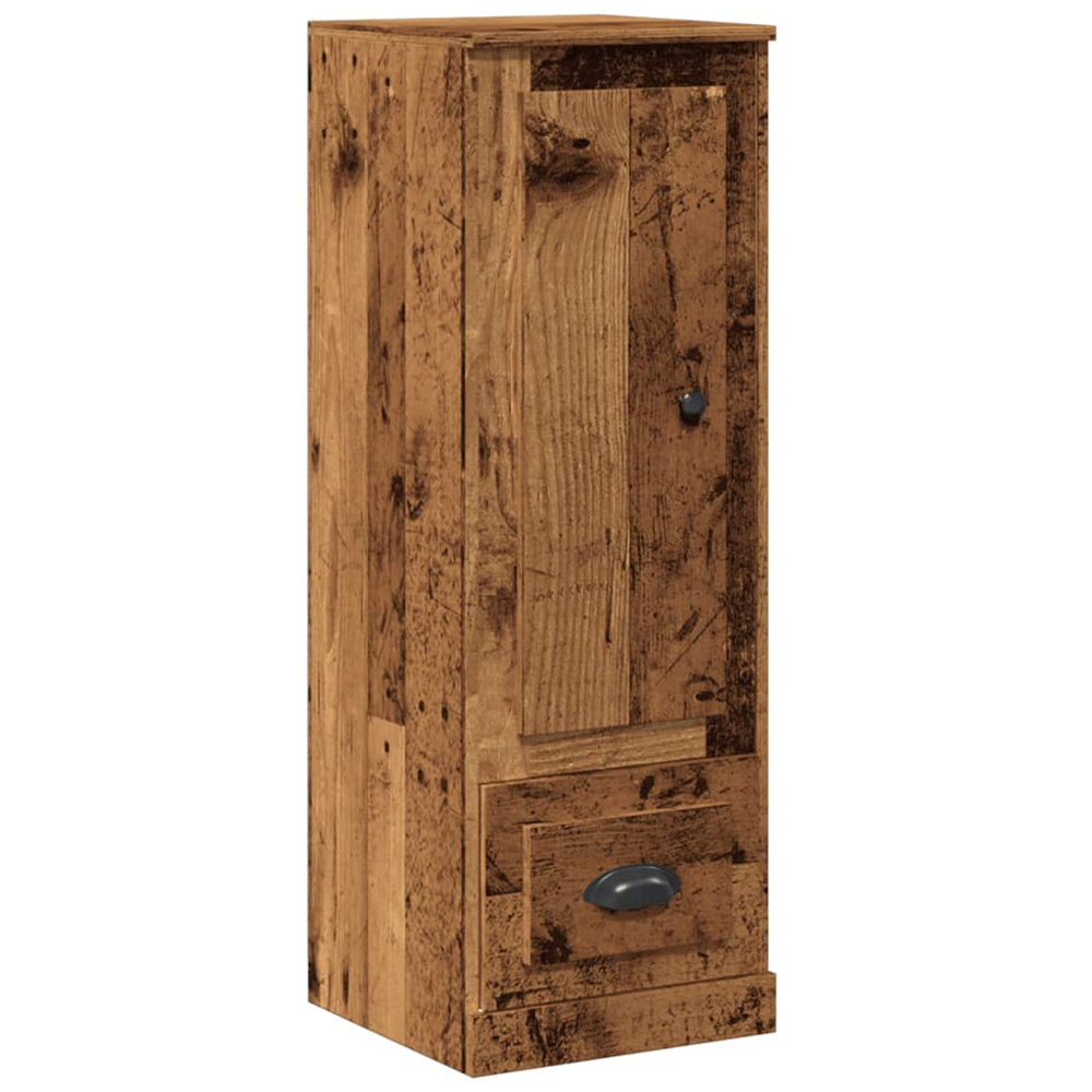 vidaXL Single Door Single Drawer Old Wood Highboard Image 2