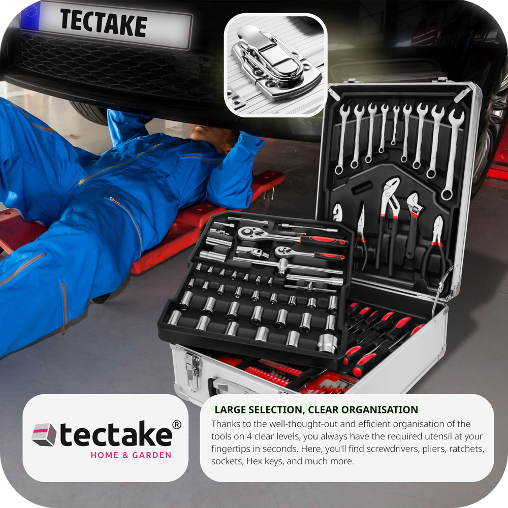 tectake 599 Piece Tool Box Trolley Image 5