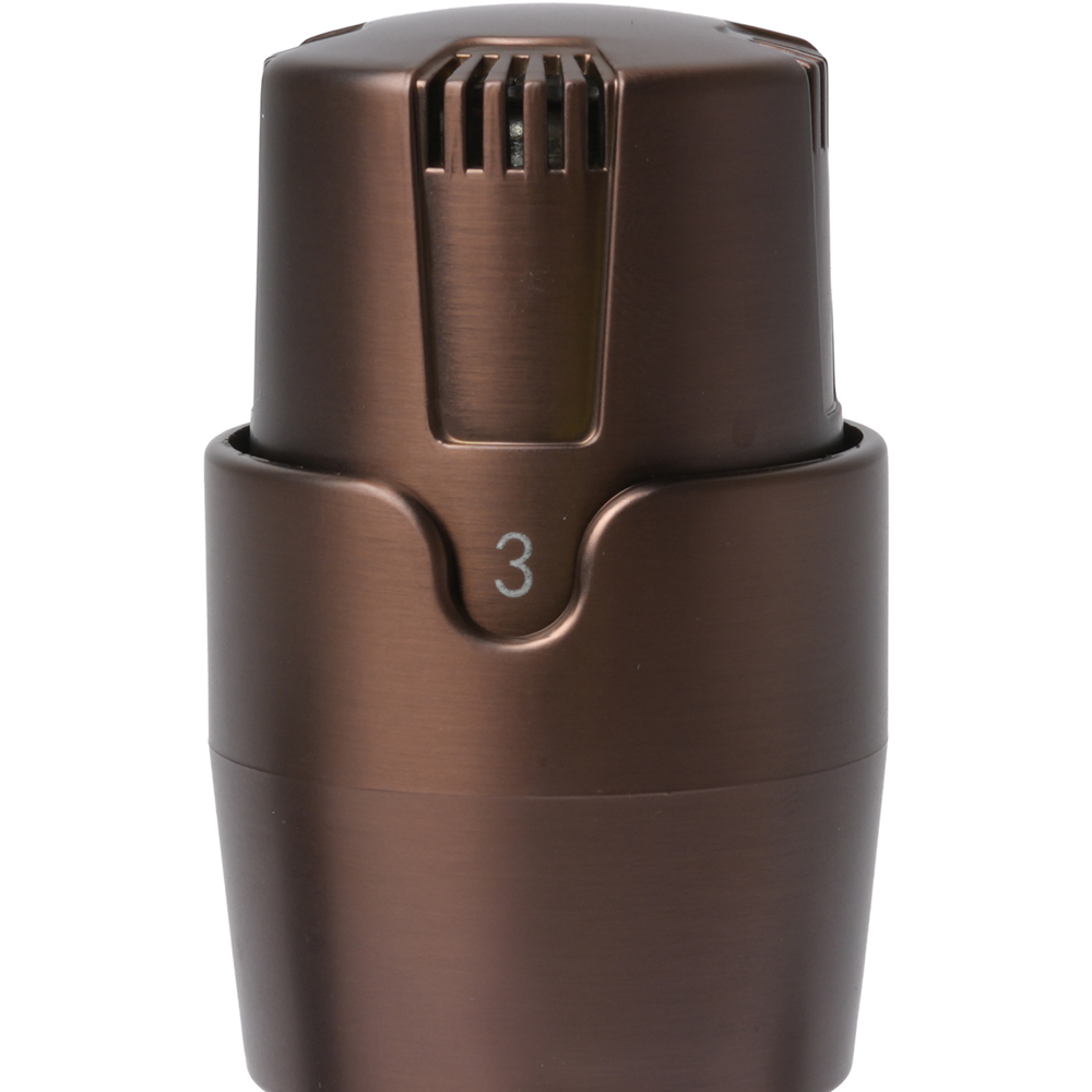 Go Bathrooms Bronze Straight Thermostatic Radiator Valves Set 15mm Image 3