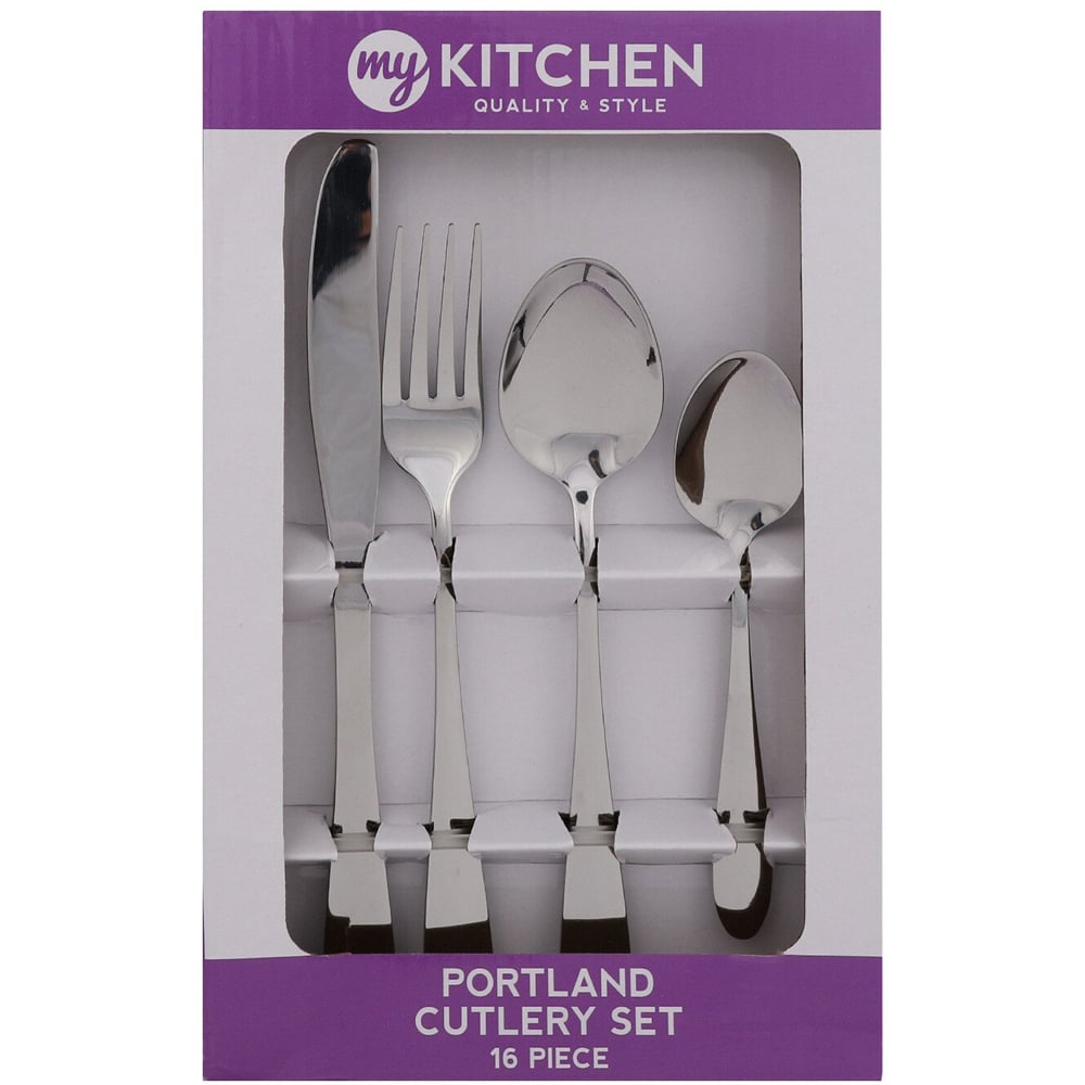 16-Piece Portland Cutlery Set - Silver Image