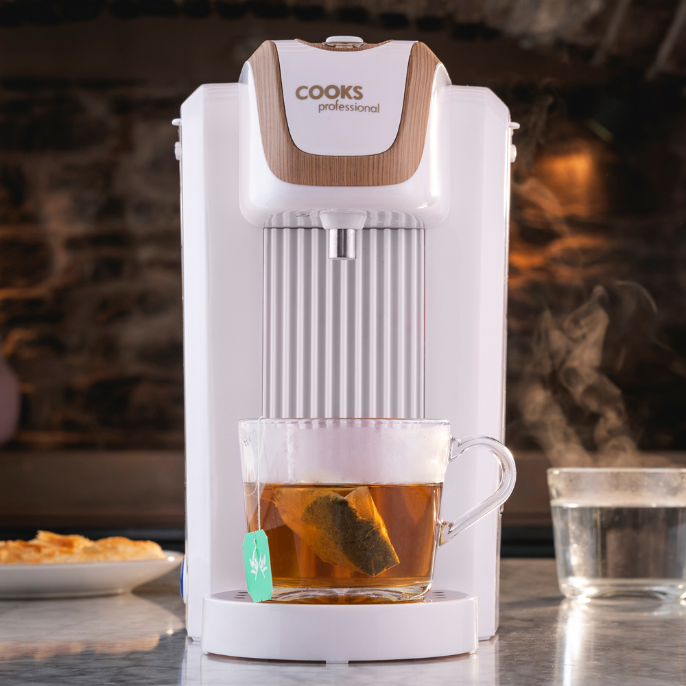Cooks Professional K397 2.7L Nordic White Wood Digital Hot Water Dispenser Instant Kettle Image 4