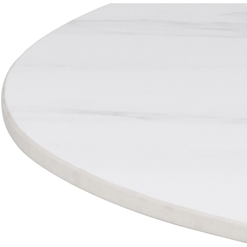 Florence Malta 2 Seater Ceramic White Round Bar Table Image 6