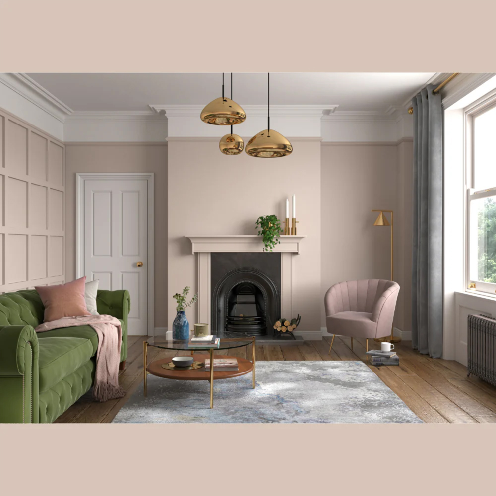 Dulux Heritage Walls and Ceilings Biscuit Beige Velvet Matt Emulsion Paint 1L Image 4