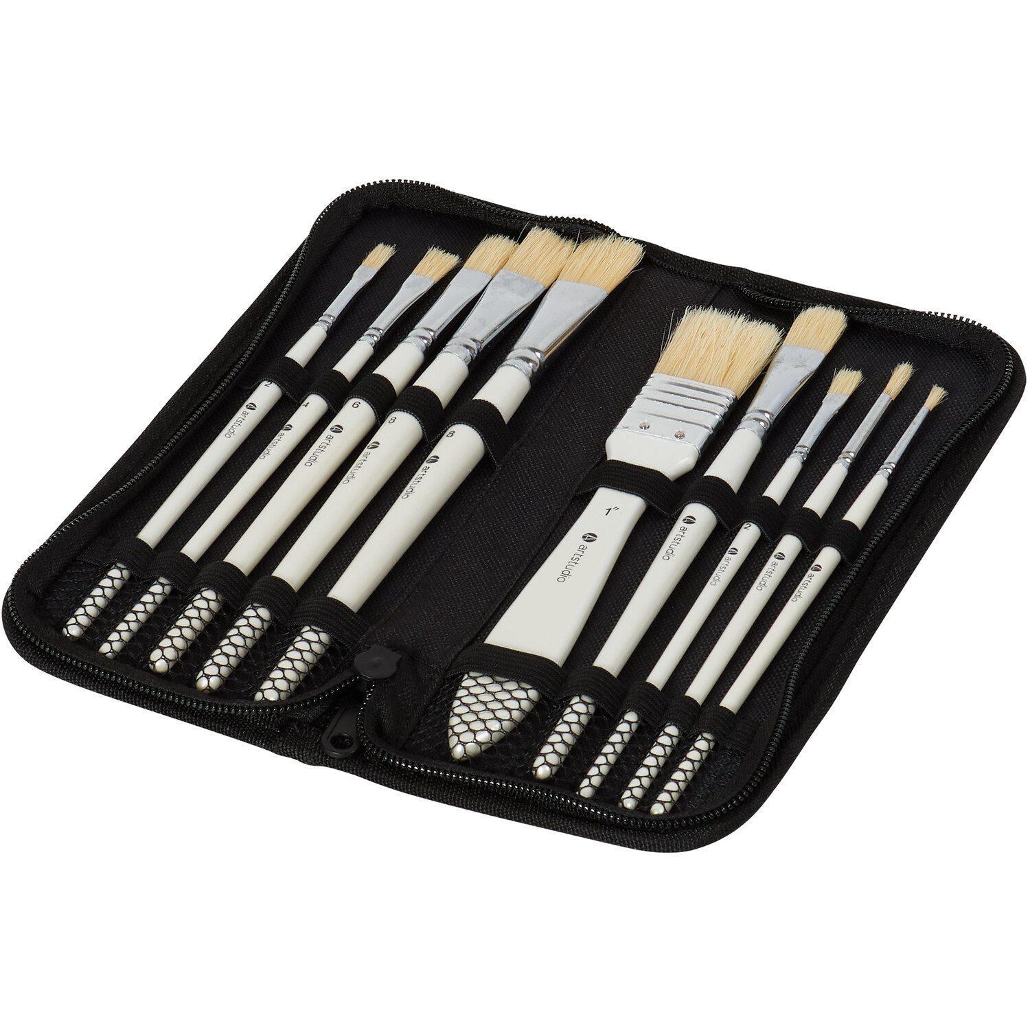 Art Studio Premium Oil Brush Set with Carry Case Image 2