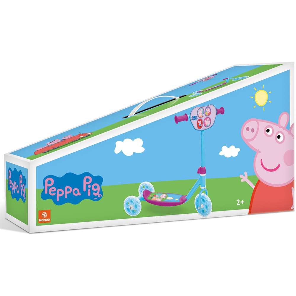 Mondo Kids Peppa Pig 3 Wheel My First Scooter with Lean-to-Steer Design Image 3