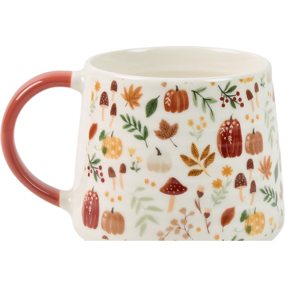 Autumn Print Ribbed Mug Image 9