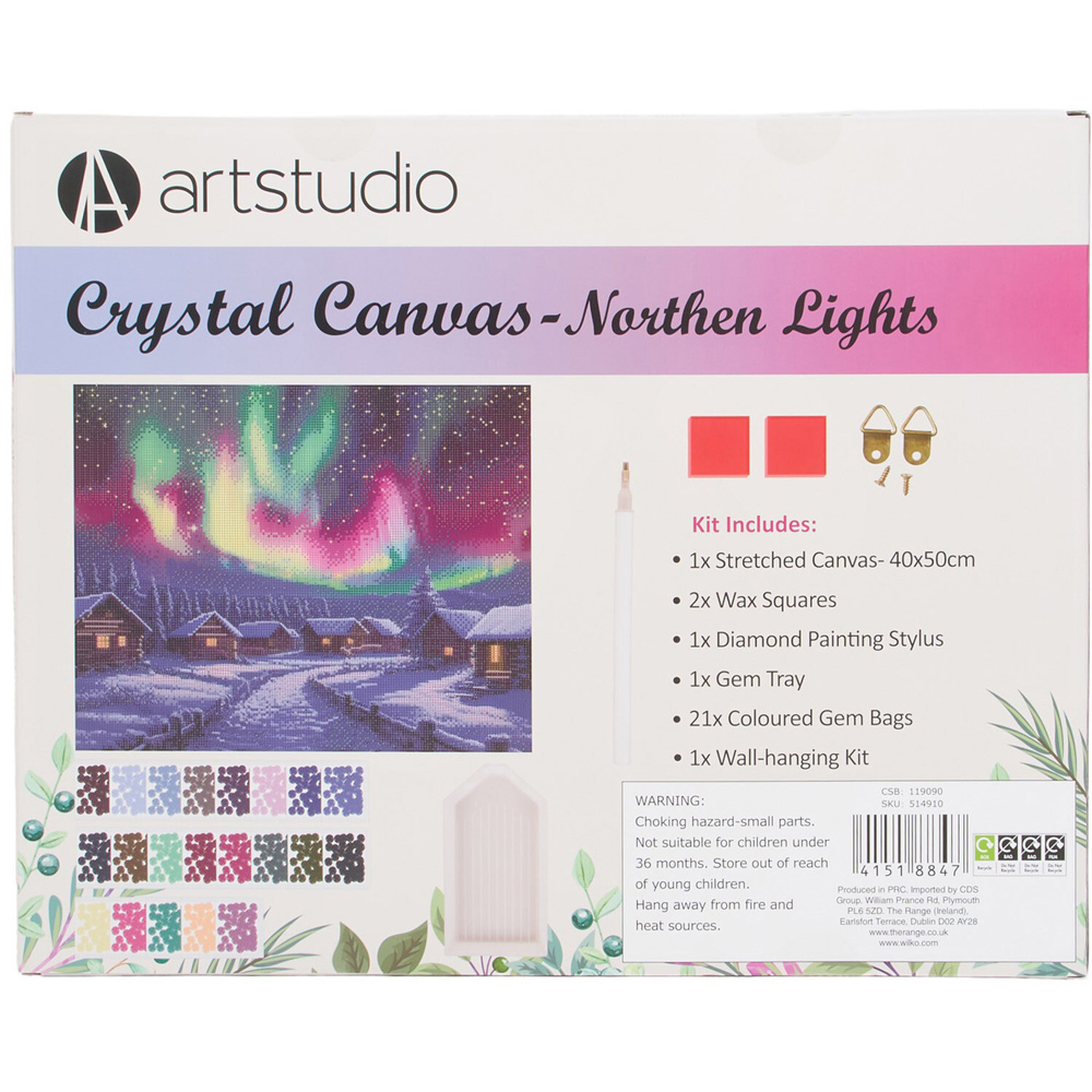 Crystal Canvas Northern Lights or Lotus Scene Kit Image 5