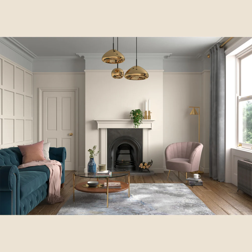 Dulux Heritage Walls and Ceilings Candle Cream Velvet Matt Emulsion Paint 1L Image 4
