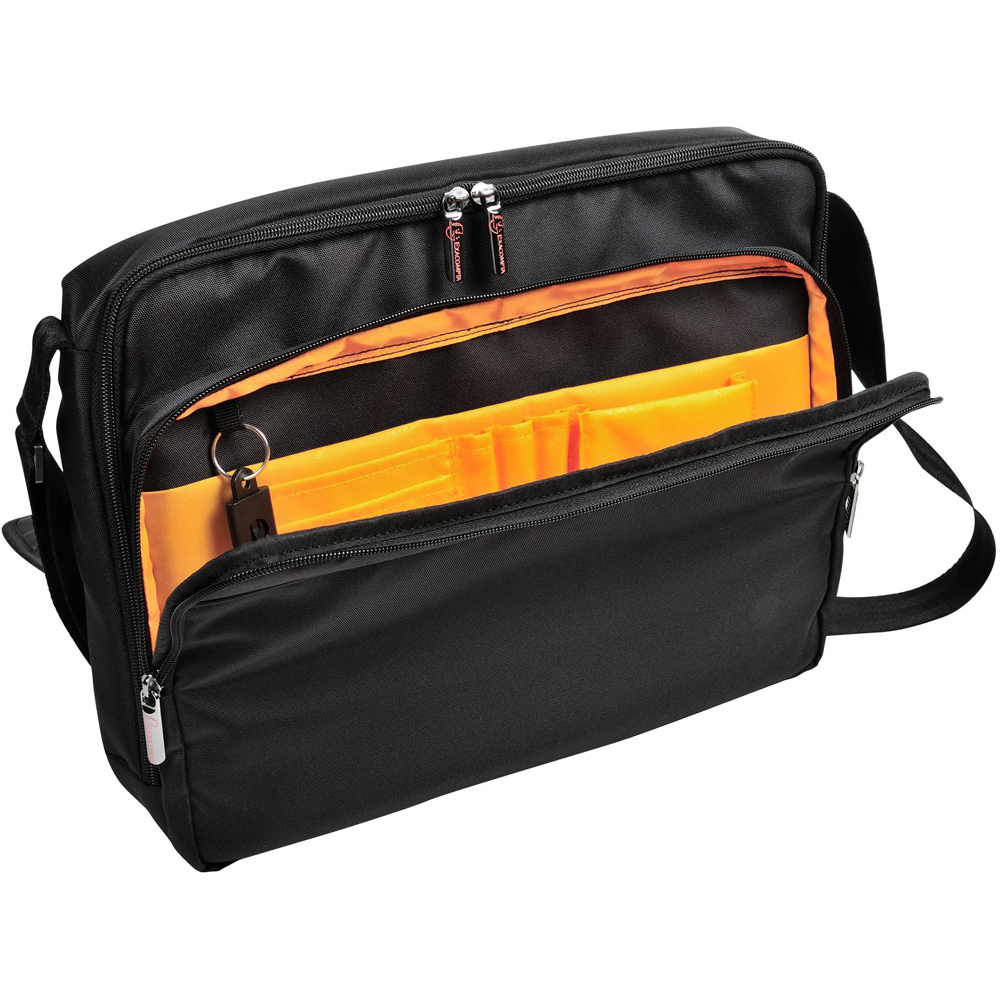 Exacompta Exactive 14 inch Black Lightweight Padded Laptop Messenger Bag Image 5