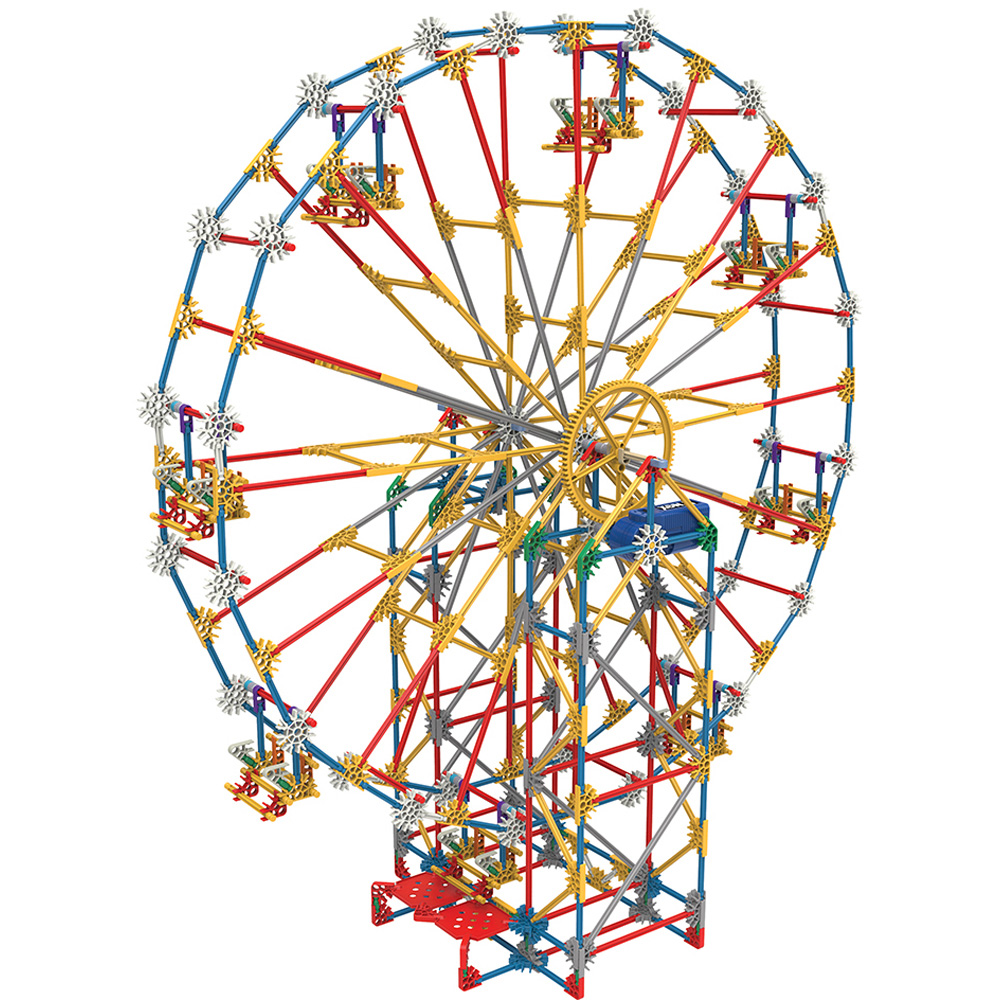 Basic Fun K'NEX 3-in-1 Classic Amusement Park Building Set 744 Piece Image 5