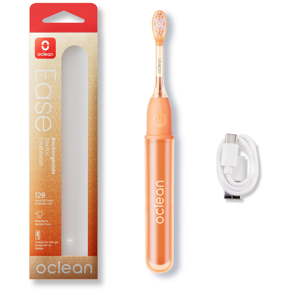 Oclean Ease Orange Rechargeable Electric Toothbrush 2 Pack Image 2