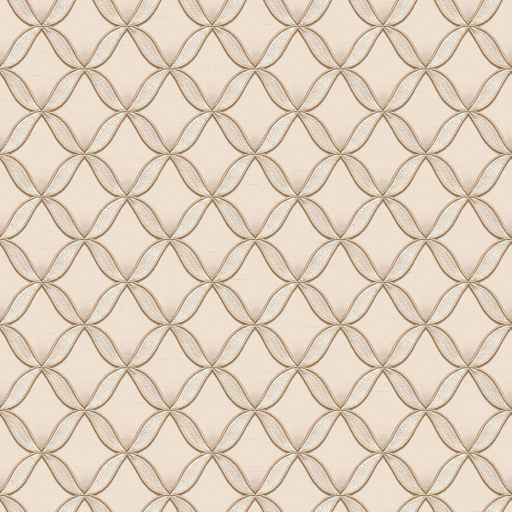 Design ID Geometric Cream Wallpaper Image 1
