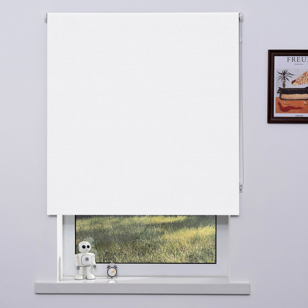Textured Blackout Blind - Cloud / 60cm Image 1