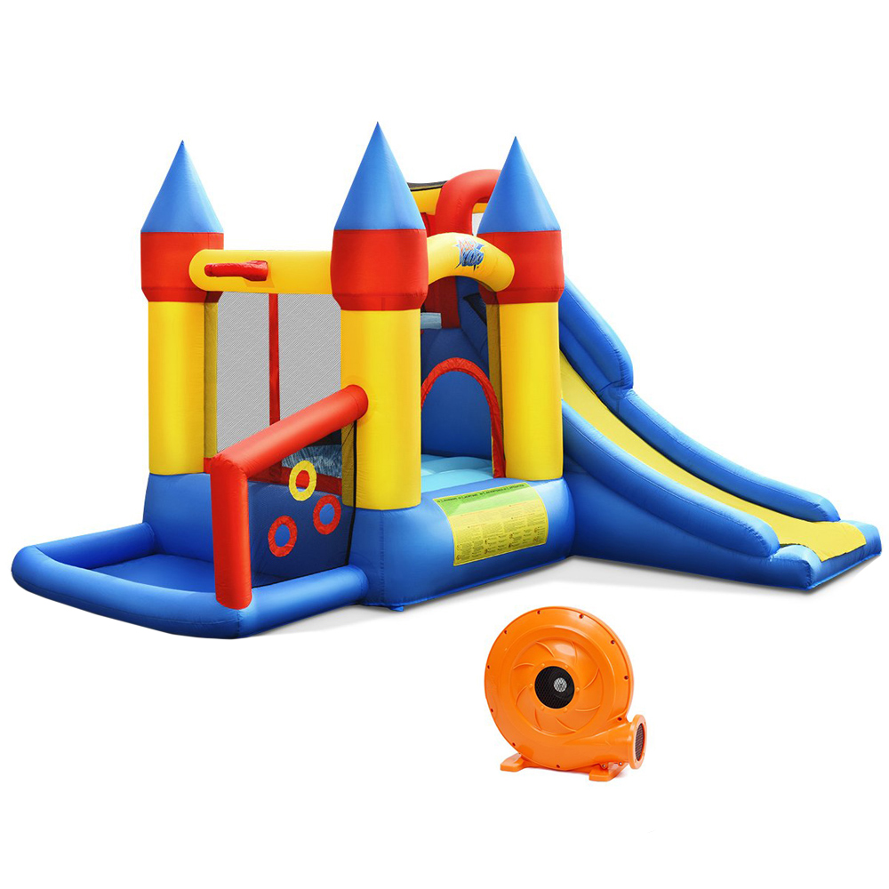 Costway Multifunctional Kids Inflatable Bouncy Castle Image 1
