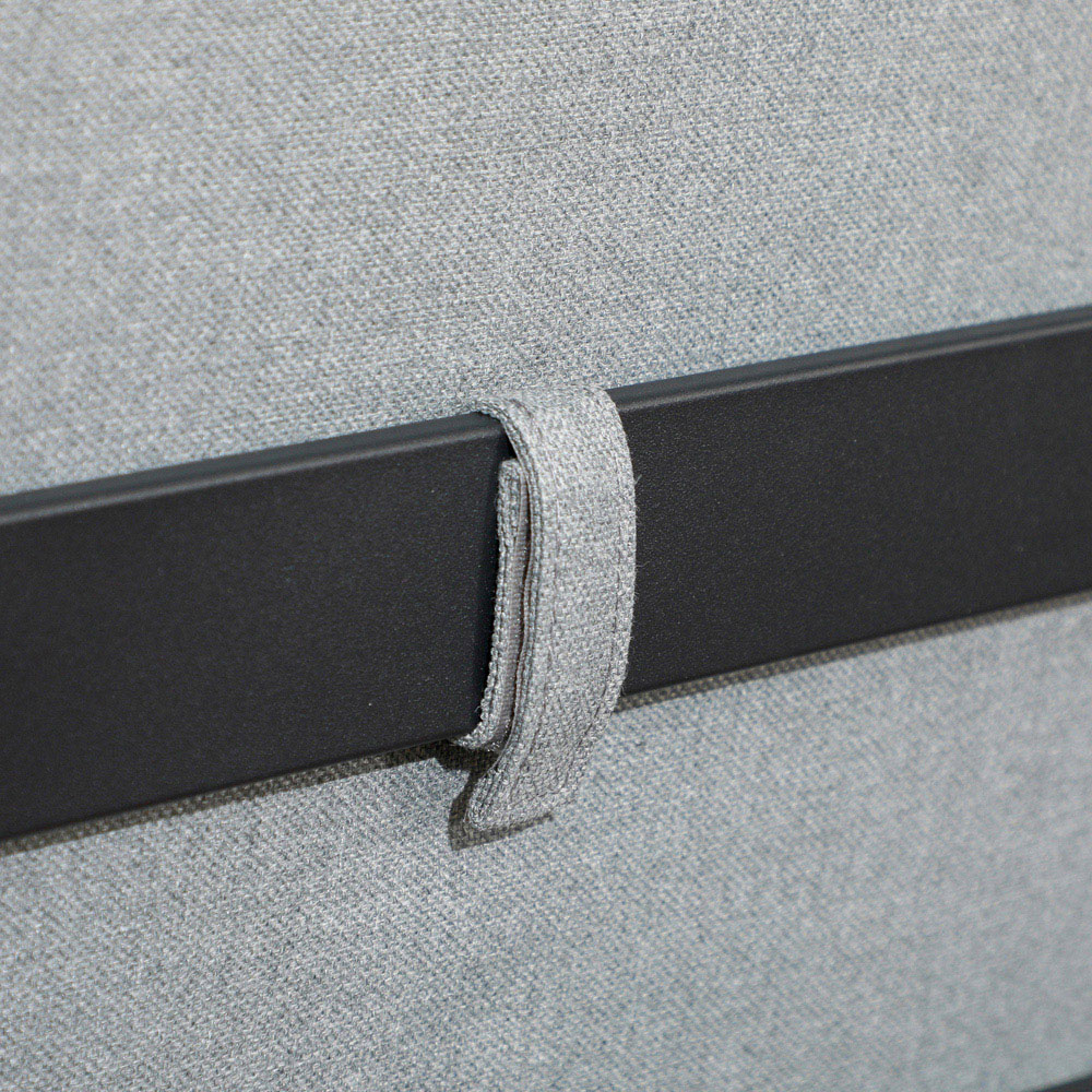 Outsunny 4 Seater Dark Grey Aluminium Garden L Shape Sofa Set Image 3