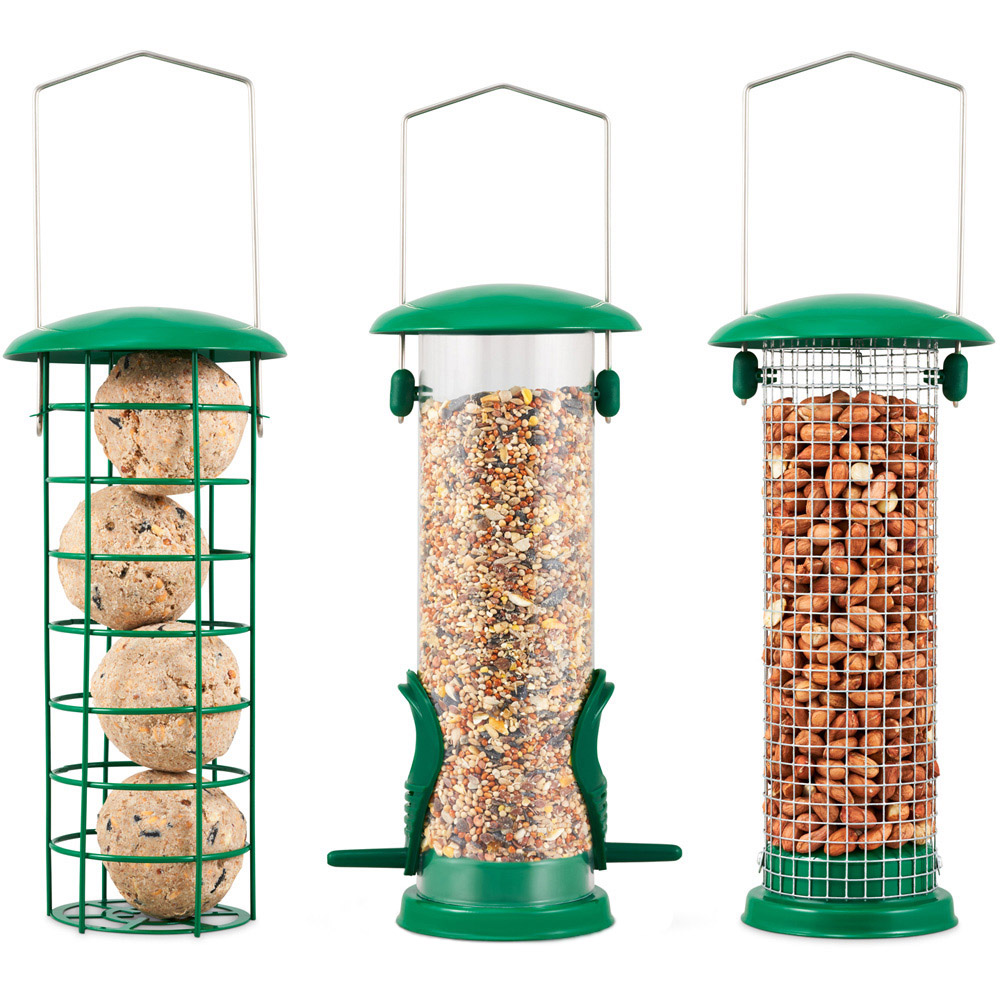 SA Products Metal Bird Feeder 3 Pack Image 1