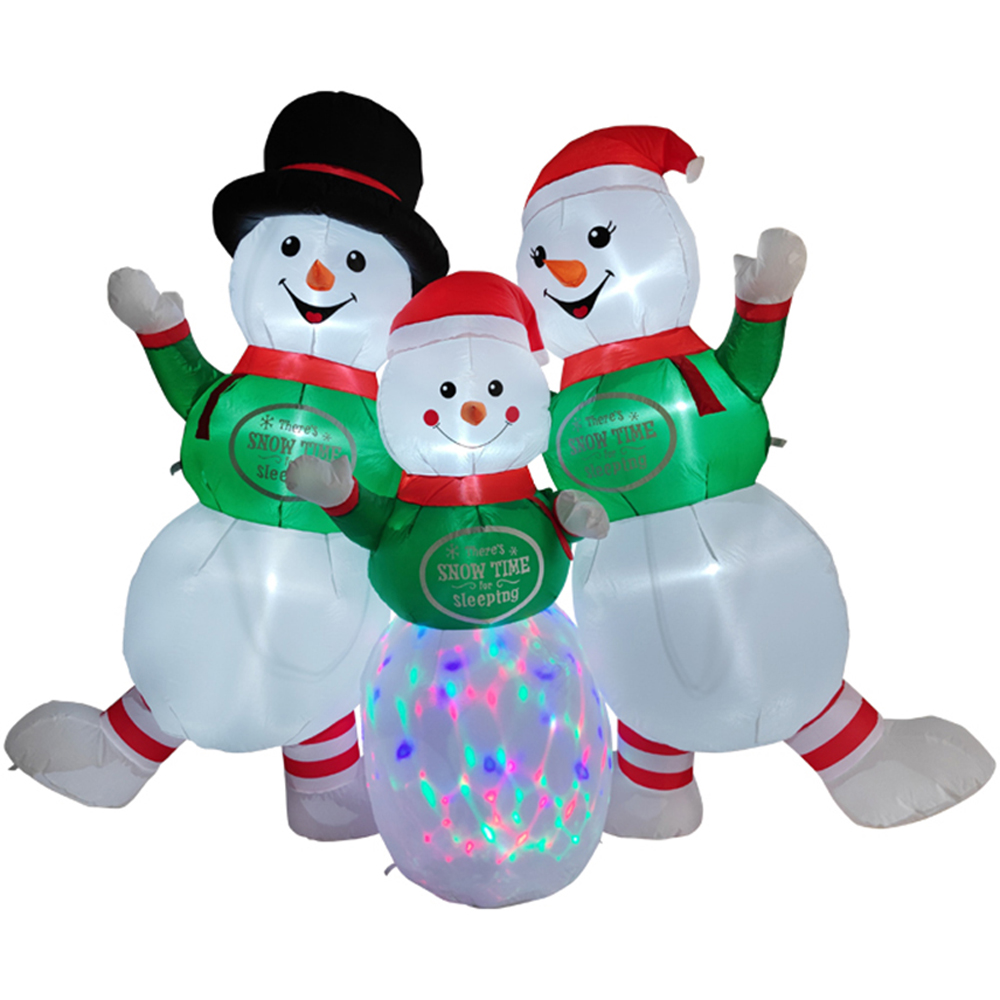 Living and Home Inflatable Snowmen Model LED Christmas Decoration 7.9ft Image 2