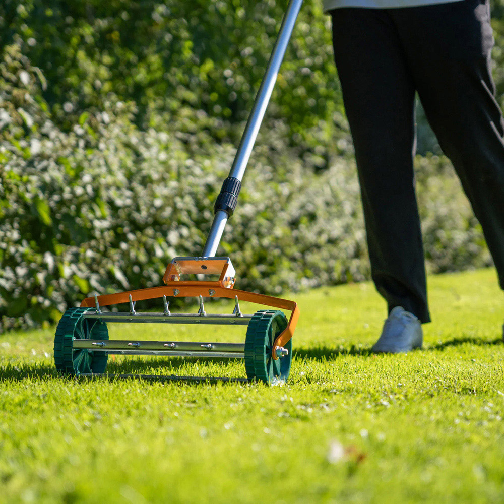 Monstershop Orange Lawn Leveller and Aerator 50cm Image 2