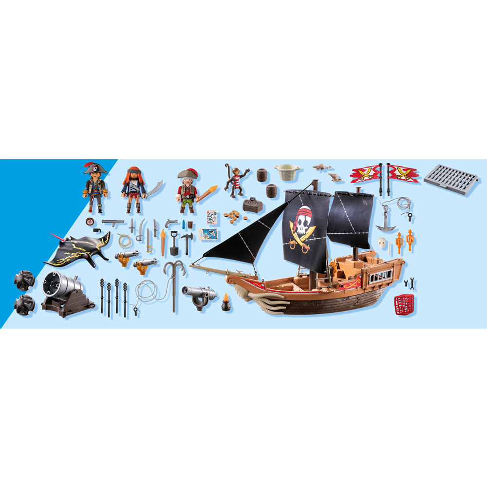 Playmobil Pirates Large Pirate Galleon Ship Playset 137 Piece Image 7
