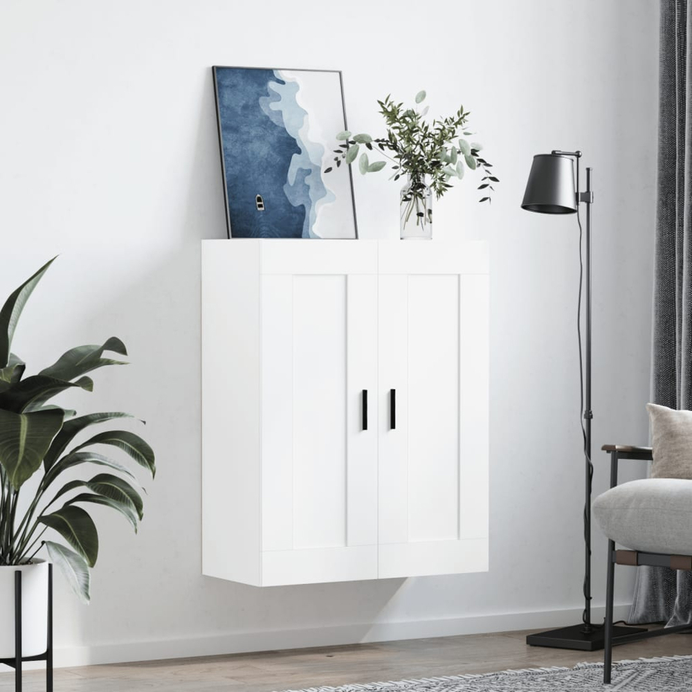 vidaXL 2 Door White Wall Mounted Cabinet Image 9
