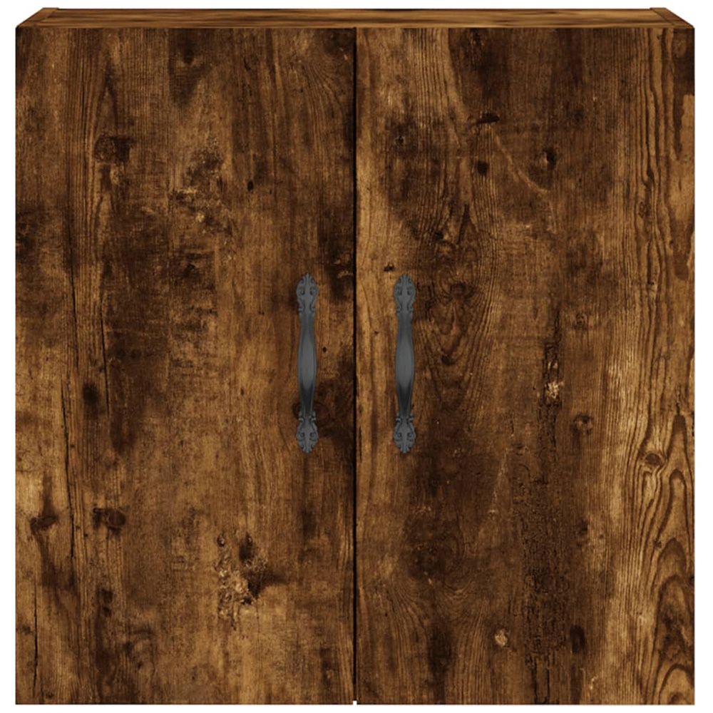 vidaXL 2 Door Smoked Oak Wall Cabinet Image 5