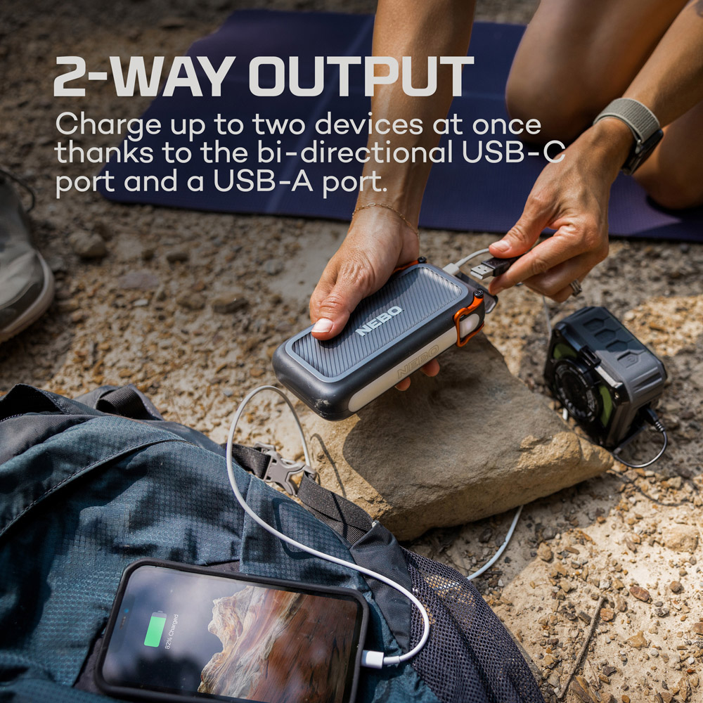 Nebo Rambler 20K Rugged Power Bank with 200 Lumens Floodlight 20000mAh Image 7
