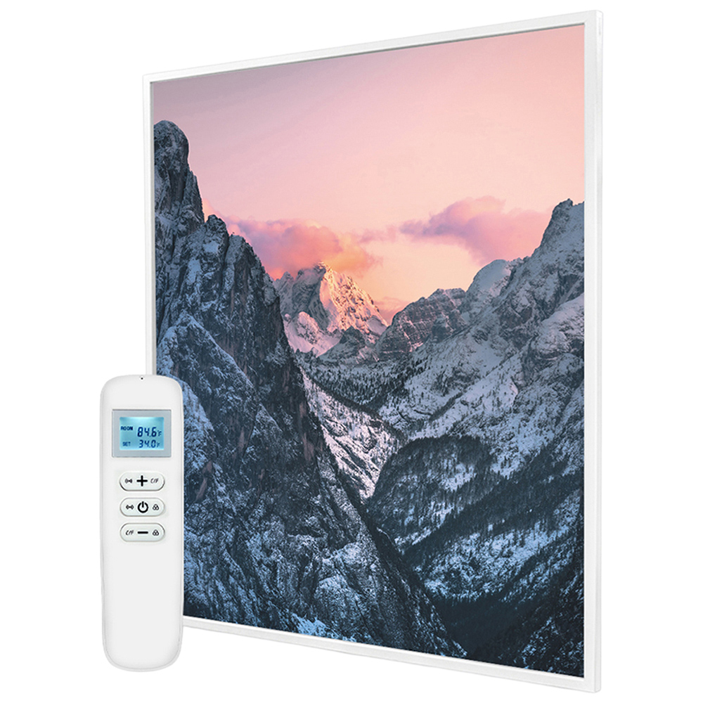 Mirrorstone Nexus Valley at Dusk Image Wi-Fi Infrared Heating Panel 1200W 995 x 1195mm Image 1