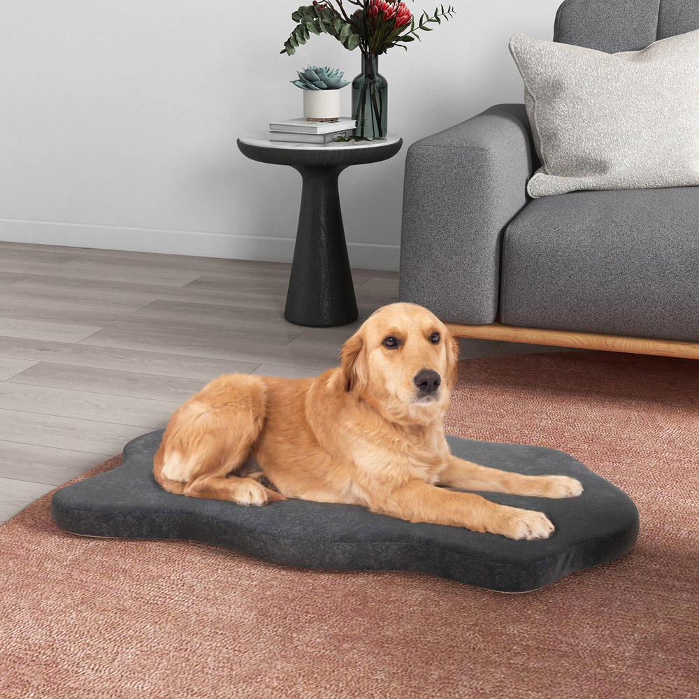 Costway Large Grey Dog Bed with Removable Cover Image 3