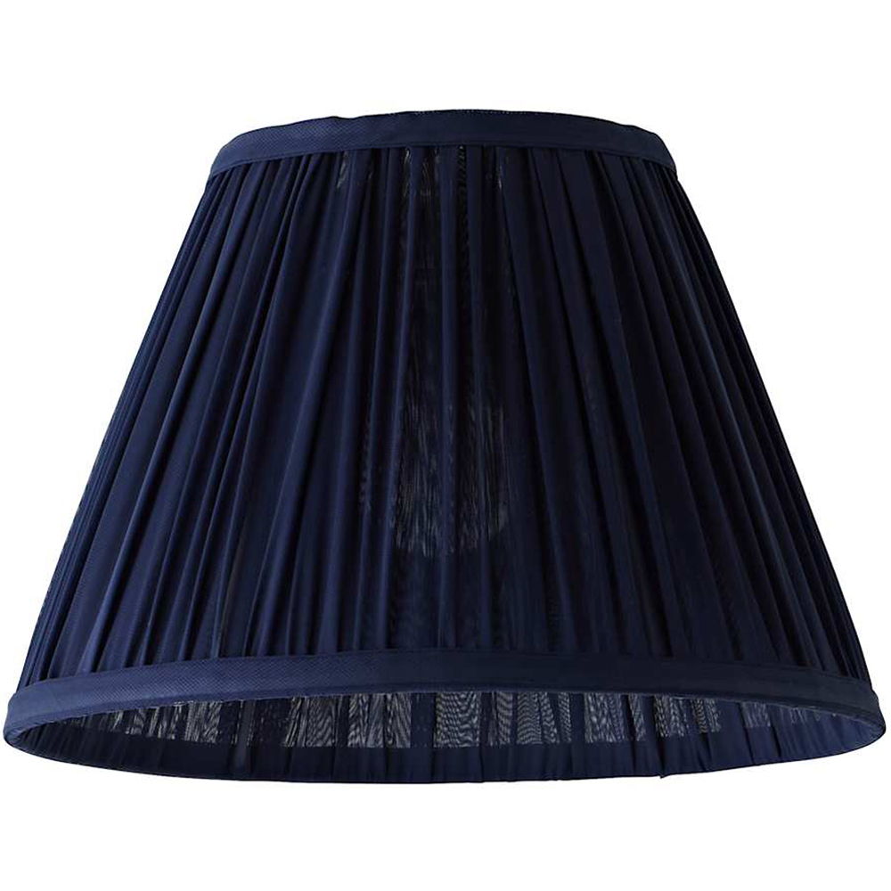 ValueLights Elowen Navy Chiffon Tapered Easy Fit Ceiling Pendant Lamp Shade 30cm Image 1