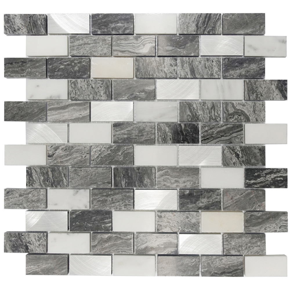 House of Mosaics Marble Luxe Mosaic Tile Sheet Image 2