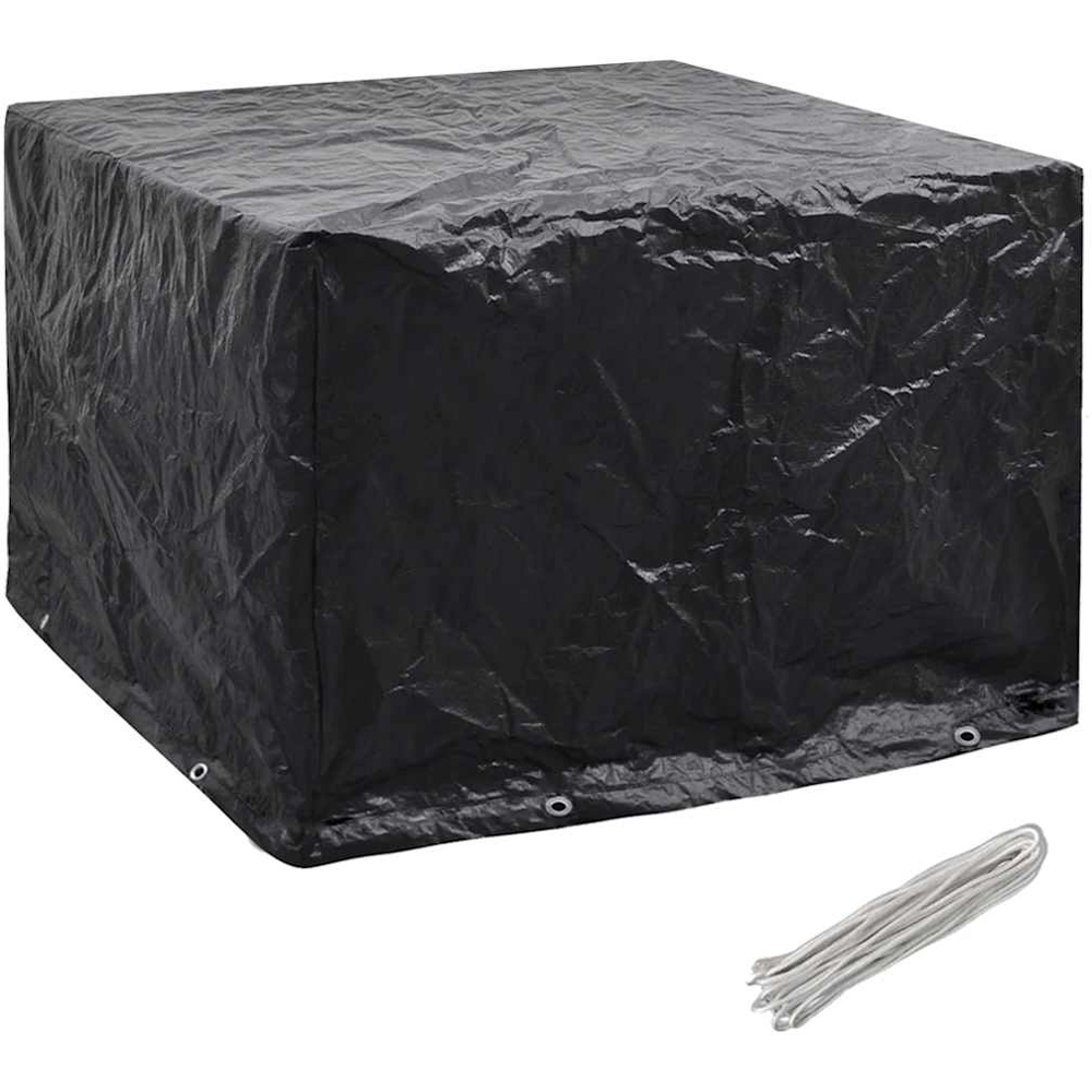 Walplus Black Polyethylene Garden Furniture Cover 122 x 112 x 98cm Image 6