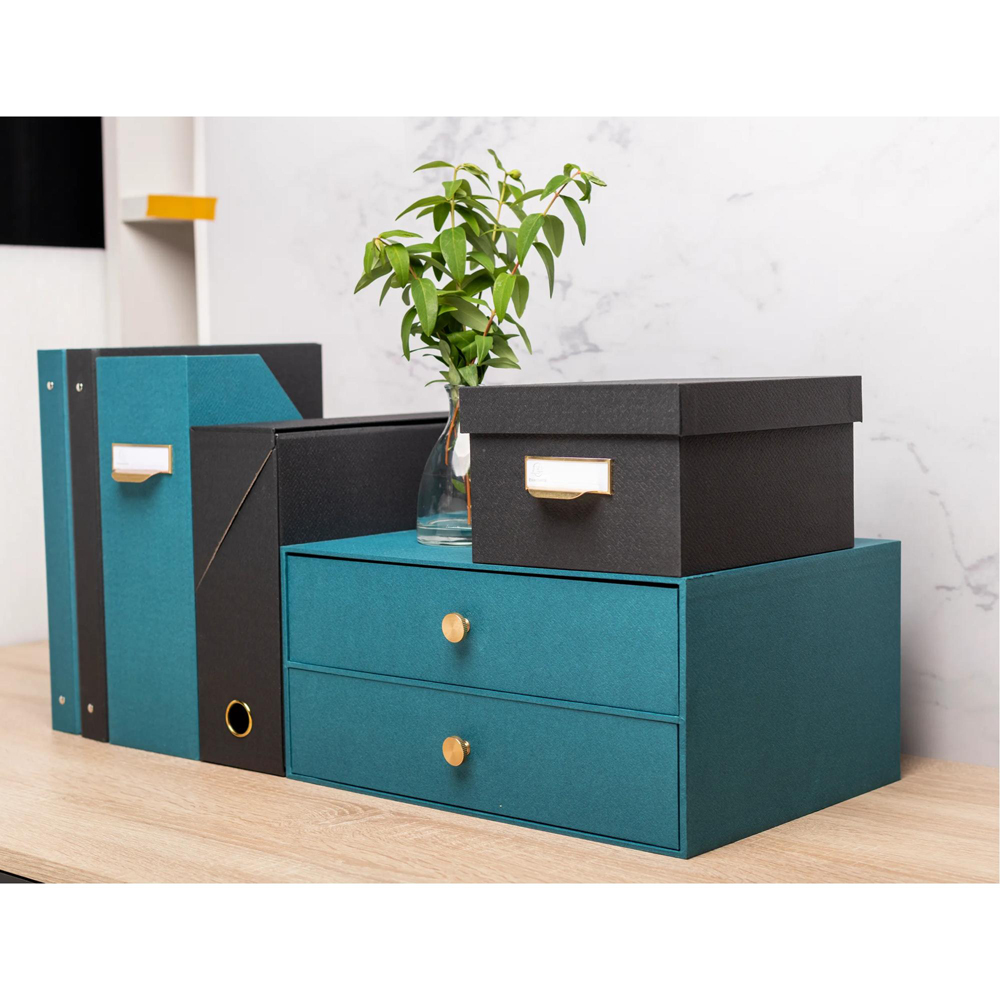 Exacompta OfficeByMe 2 Drawer Duck Blue Filing Module Image 2