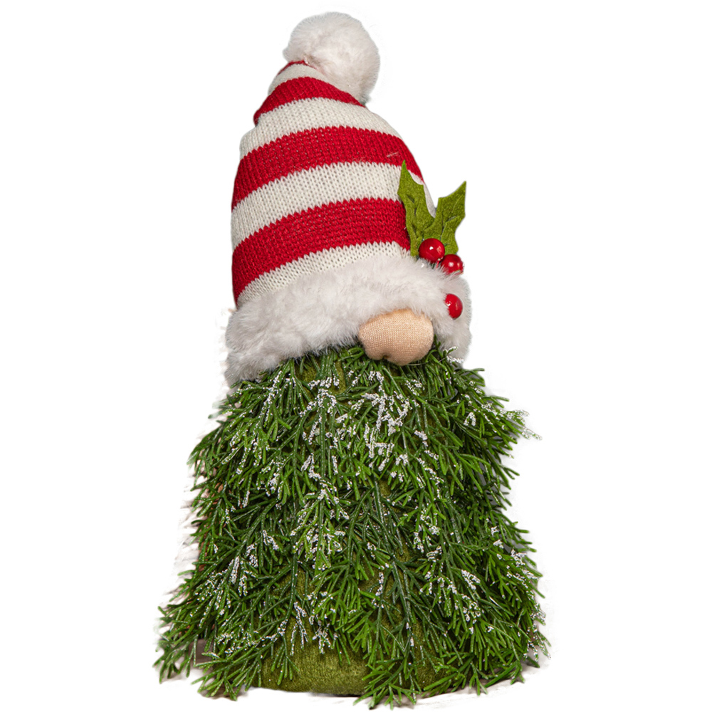 Samuel Alexander Red and White Striped Hat Sitting Gonk Christmas Decoration 31cm Image 1