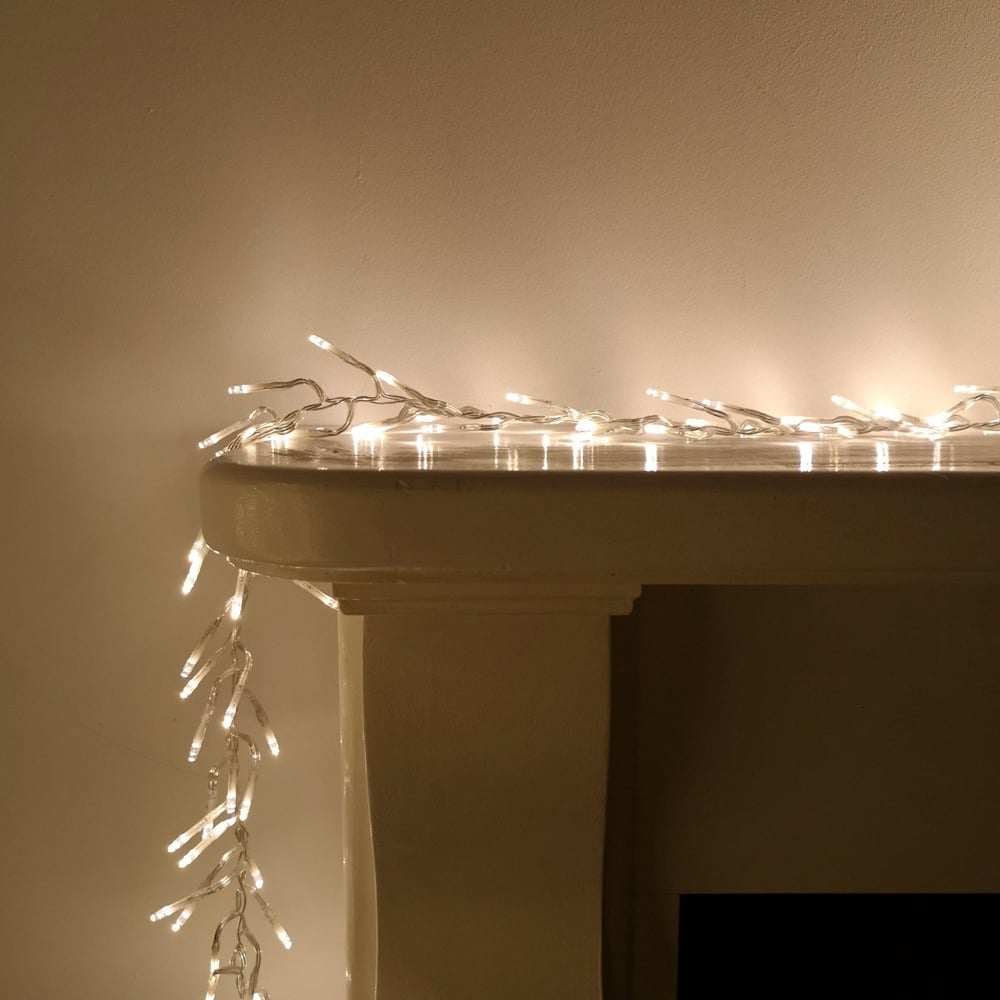 Premier 960 Warm White LED Clear Cable Cluster 12.4m Image 1