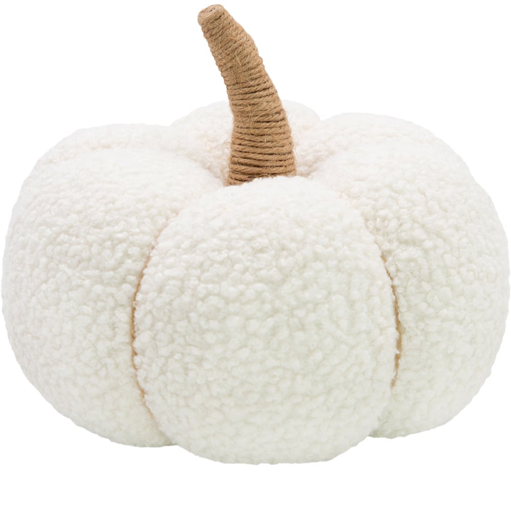 Global Gizmos White Pumpkin Decoration 23cm Image 1
