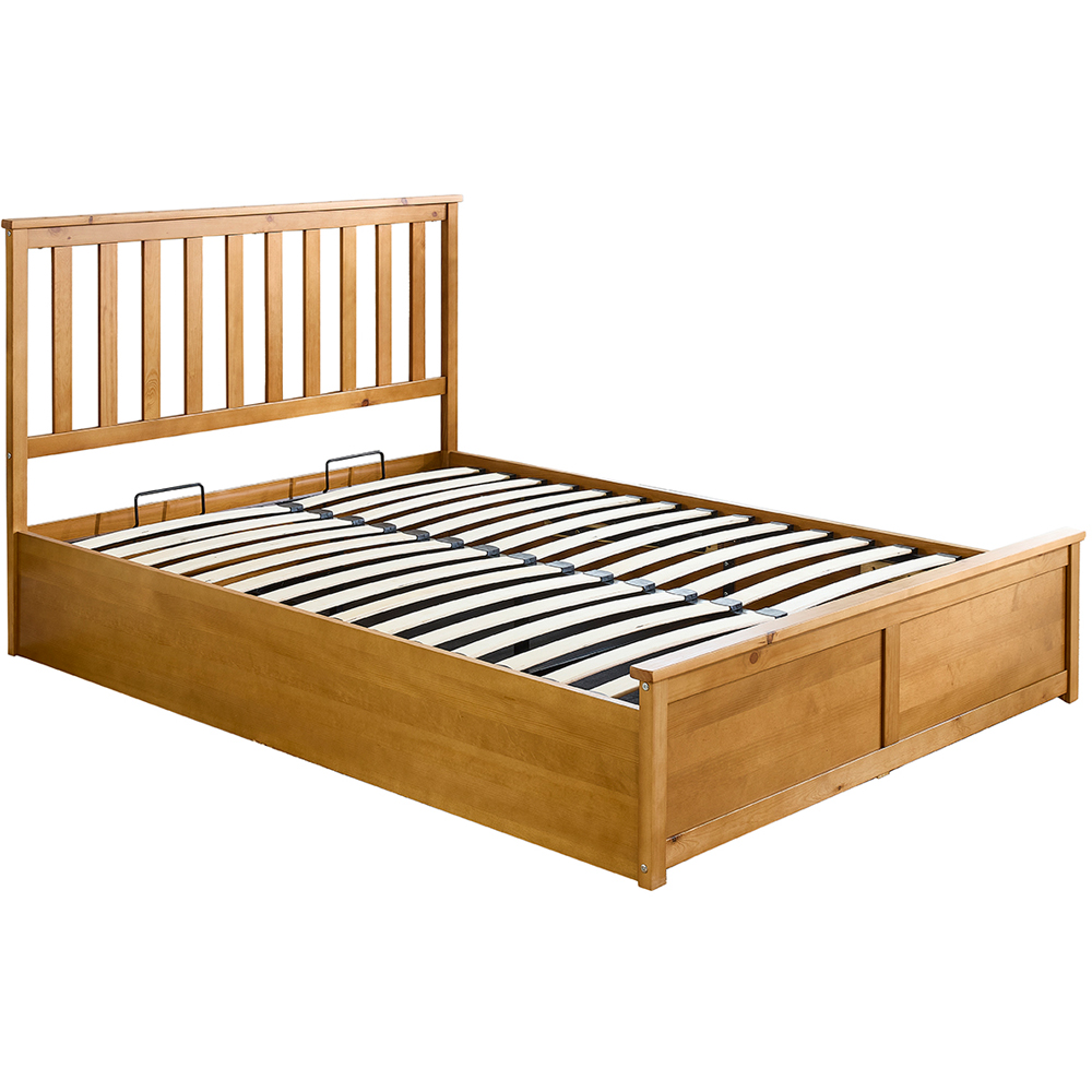 Aspire King Size Natural Wooden Ottoman Bed Image 2