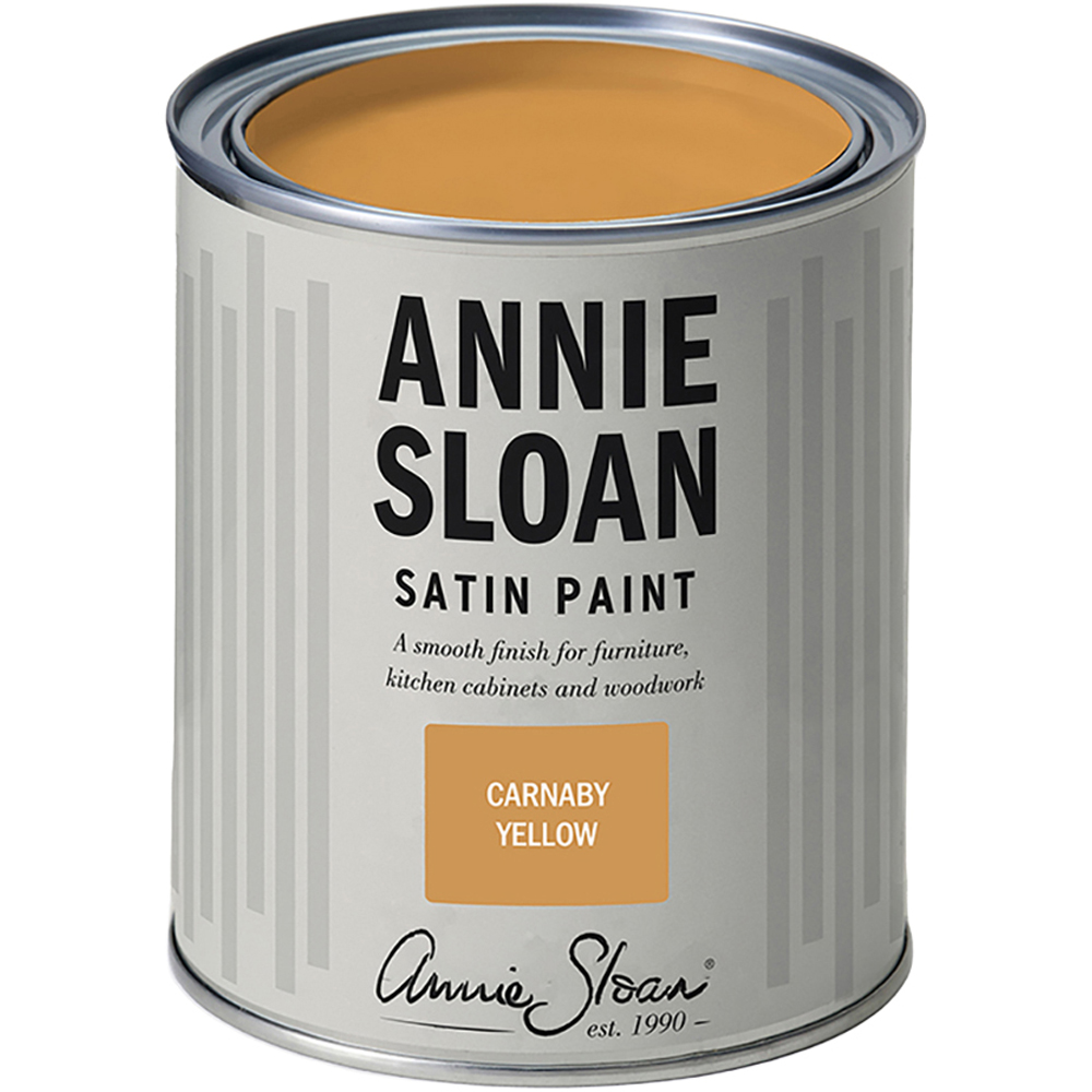 Annie Sloan Carnaby Yellow Wood and Metal Satin Paint 750ml Image 2