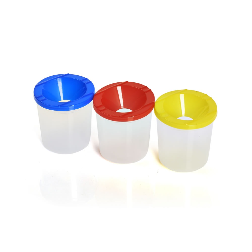 Wilko Paint Pots Non Spill 3 pack Image