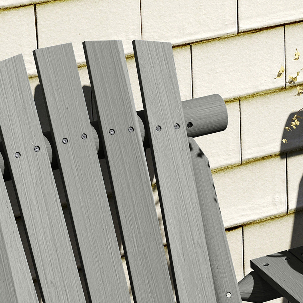 Outsunny 2 Seater Wooden Patio Bench with Centre Table Image 3