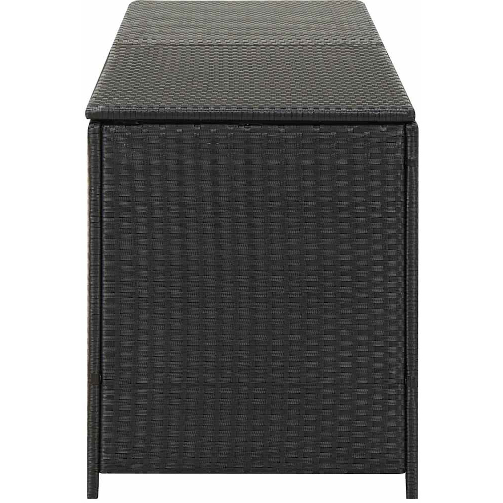 Walplus 200 x 50 x 60cm Black Poly Rattan Garden Storage Box Image 5