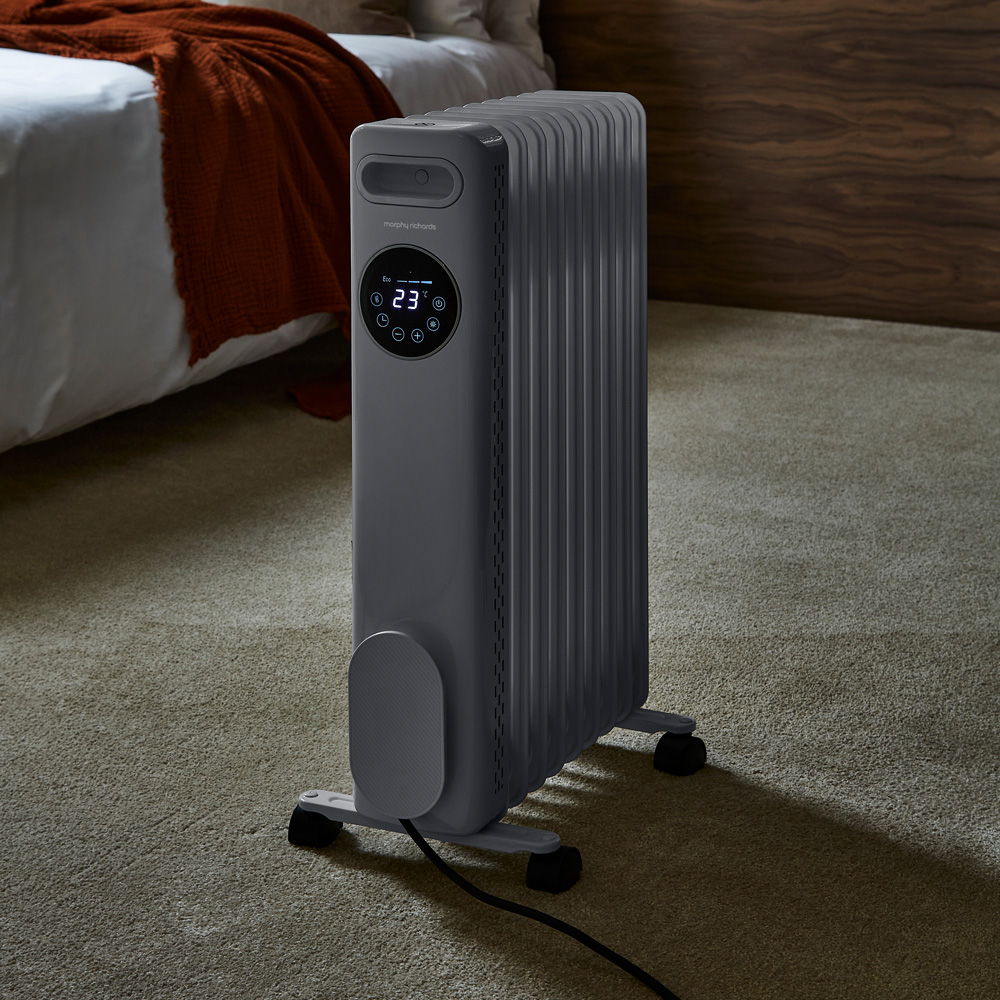 Morphy Richards Grey Digital Oil Filled Radiator 2000W Image 2