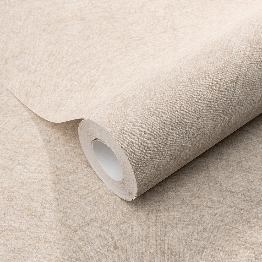 Erismann Flair Semi Plain Beige Vinyl Wallpaper Image 3