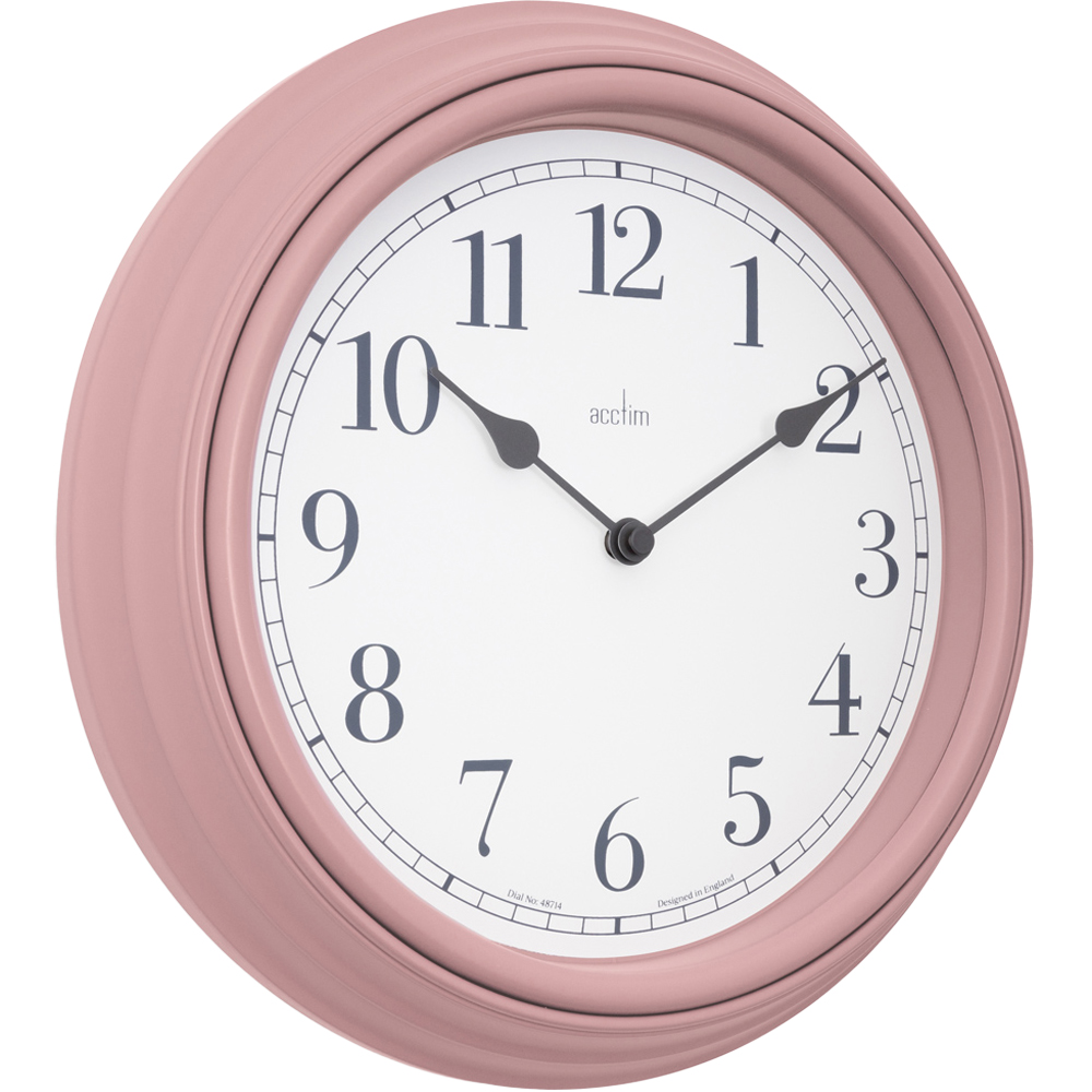Acctim Devonshire Dusty Rose Wall Clock Image 3