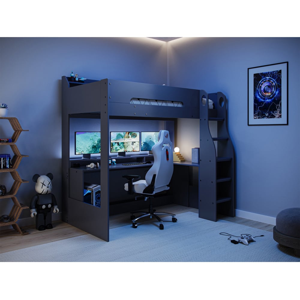 Flair Skyhigh Single Anthracite Gaming High Sleeper Image 7