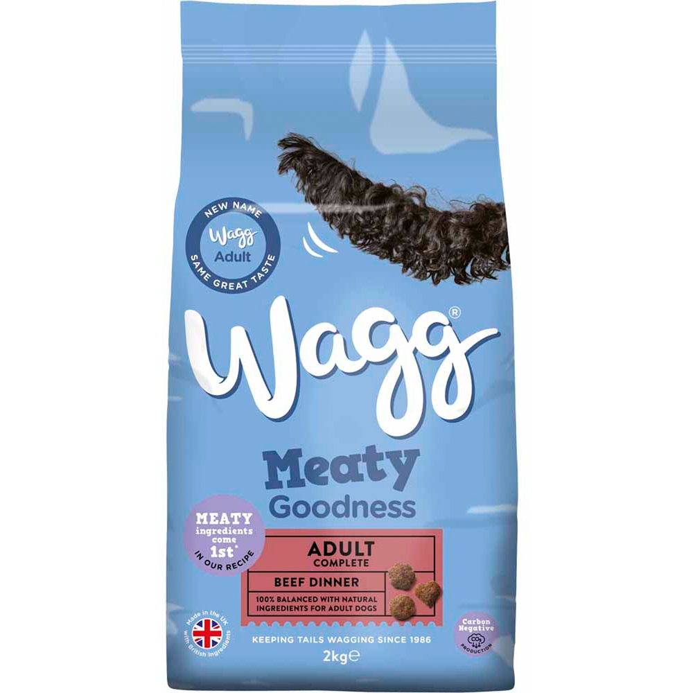 Wagg Meaty Goodness Adult Complete Beef Dinner Dog Food 2kg Image 2