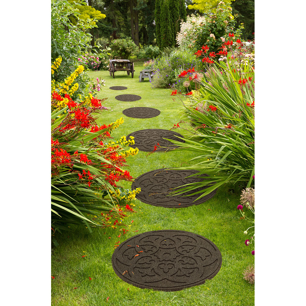 Primeur 46cm Earth Scroll Reversible Stepping Stone 4 Pack Image 2