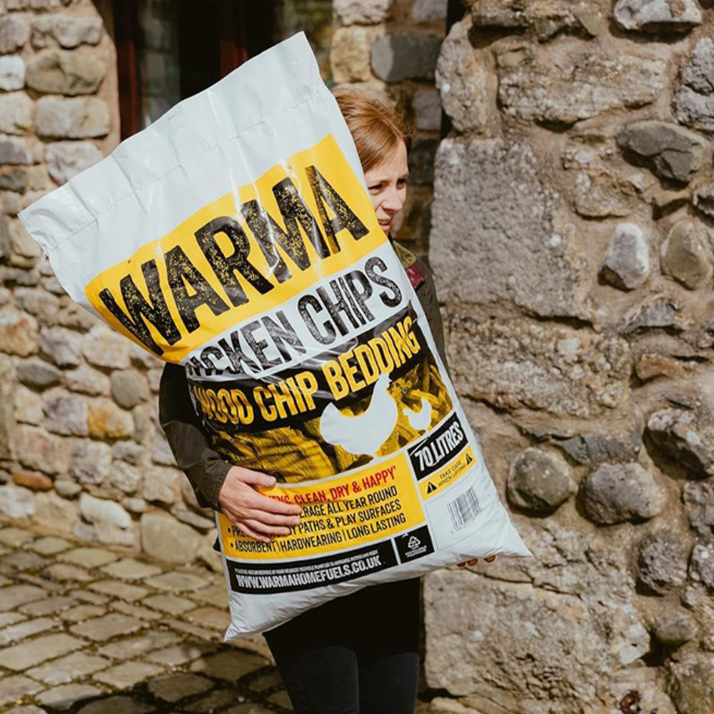 Warma Chicken Wood Chip Bedding Bag 70L 8 Pack Image 5