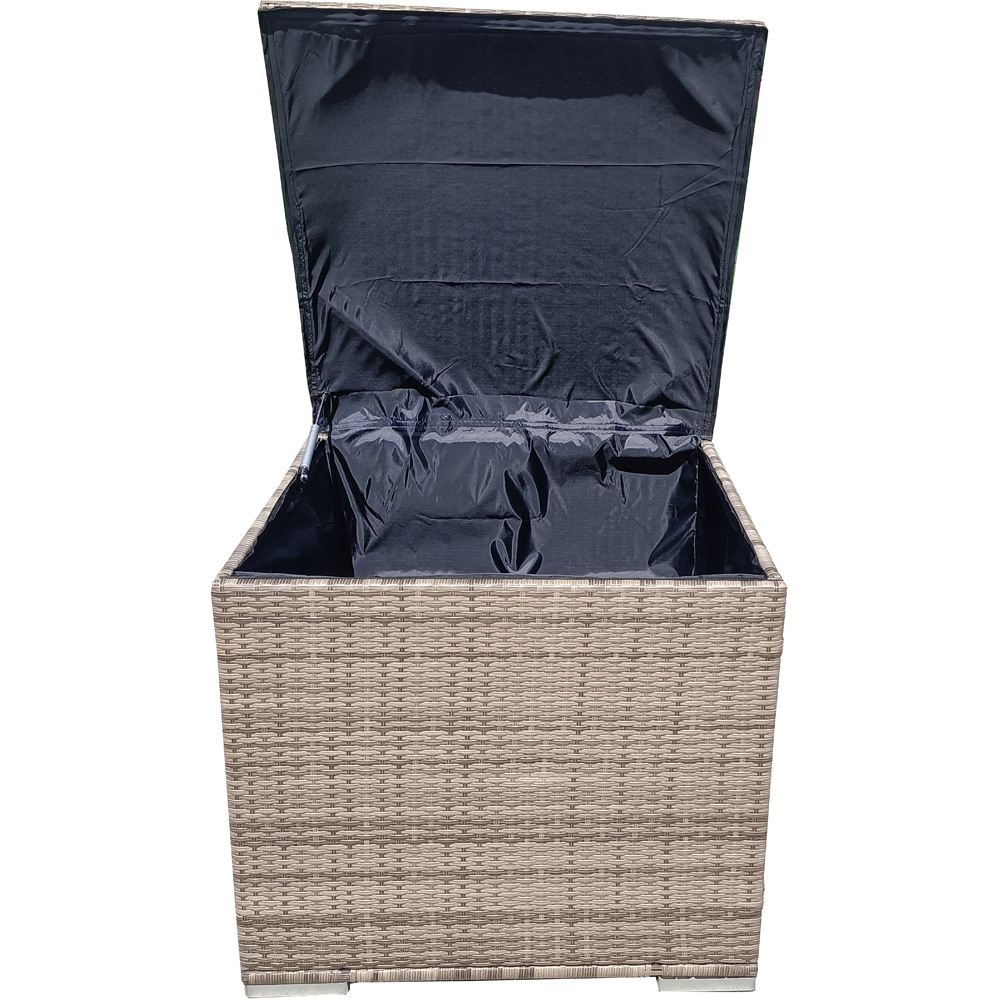 Furniture One Yellow Rattan Garden Storage Box with Lid 330L Image 3