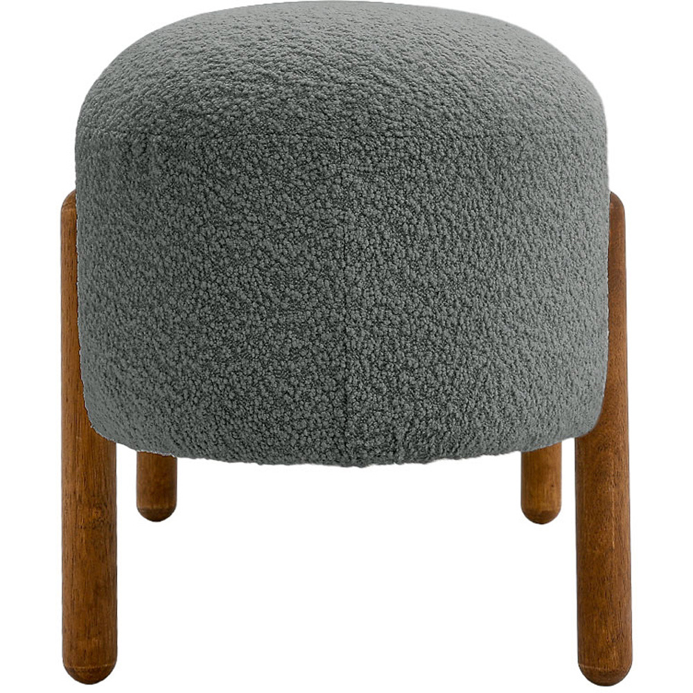 Living and Home 2 Seater Modern Upholstered Bench with Wooden Legs Image 6