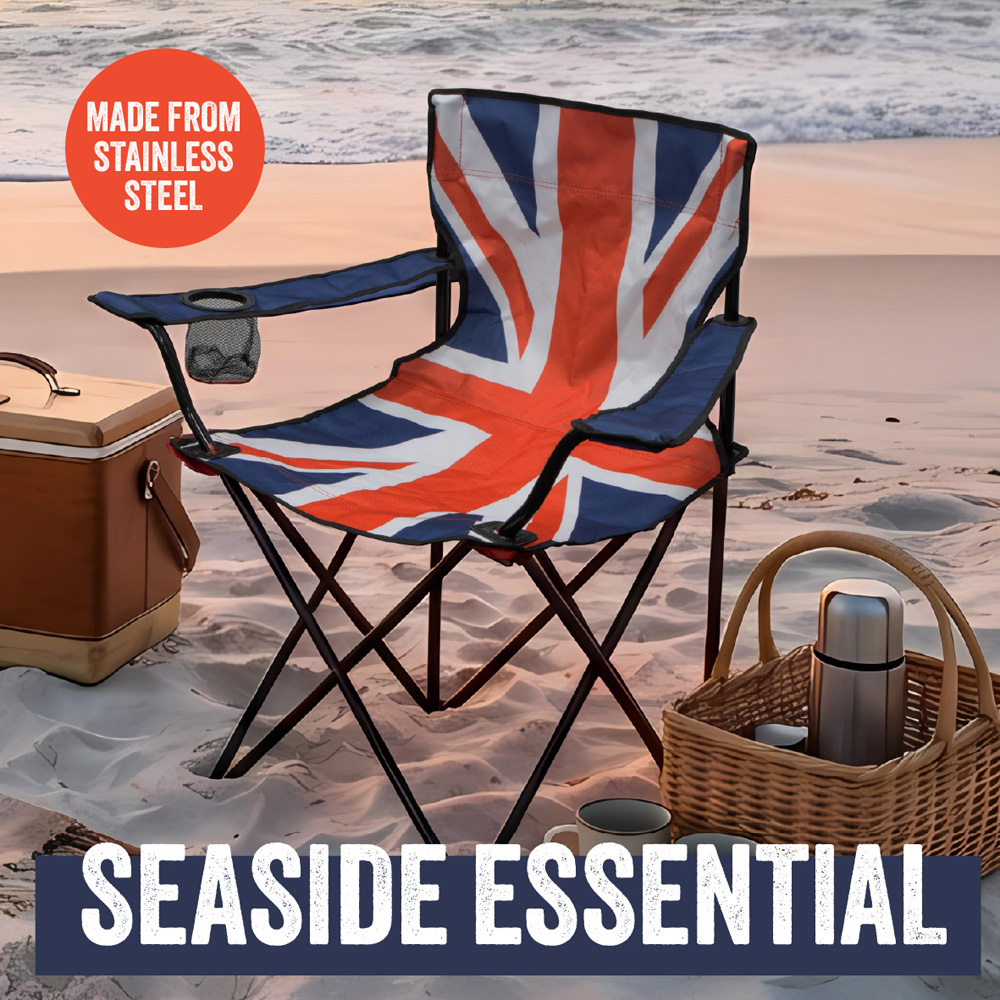 Milestone Union Jack Foldable Leisure Chair Image 3